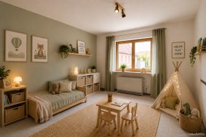 Kinderzimmer mit KI eingerichtet