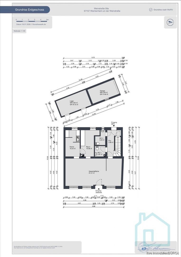 Grundriss Gewerbe